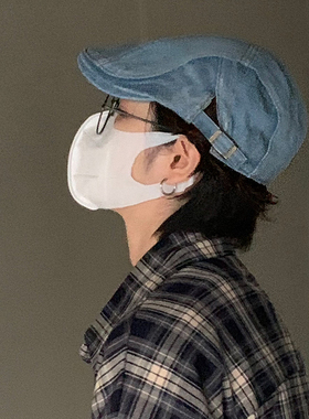 日系复古做旧街头棒球帽贝雷帽