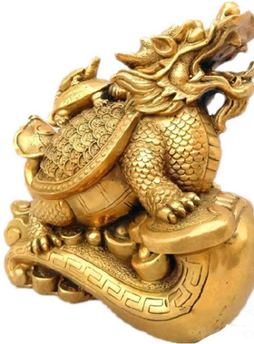 龙龟客厅龙头龟黄铜古典