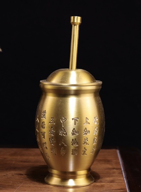 黄铜捣药罐碓对窝研磨中草药捣蒜