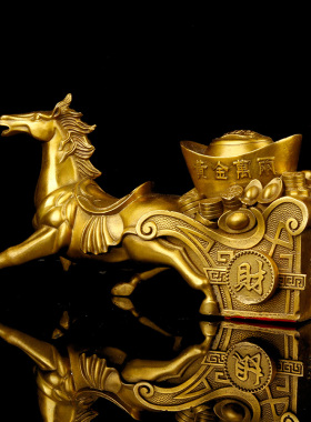 瑞君黄铜古典办公室区客厅摆件