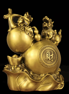 黄铜材质祝福中式客厅