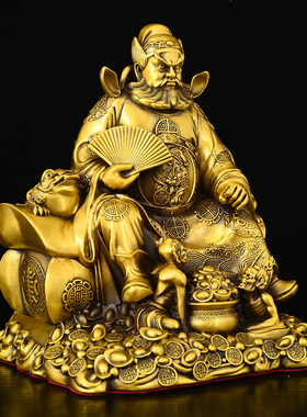 黄铜钟馗神像摆件天师钟馗供奉