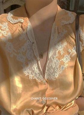 LouieDans四叶草纯银镀金项链