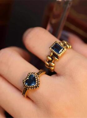 亚特兰蒂斯海洋之心爱心戒指女