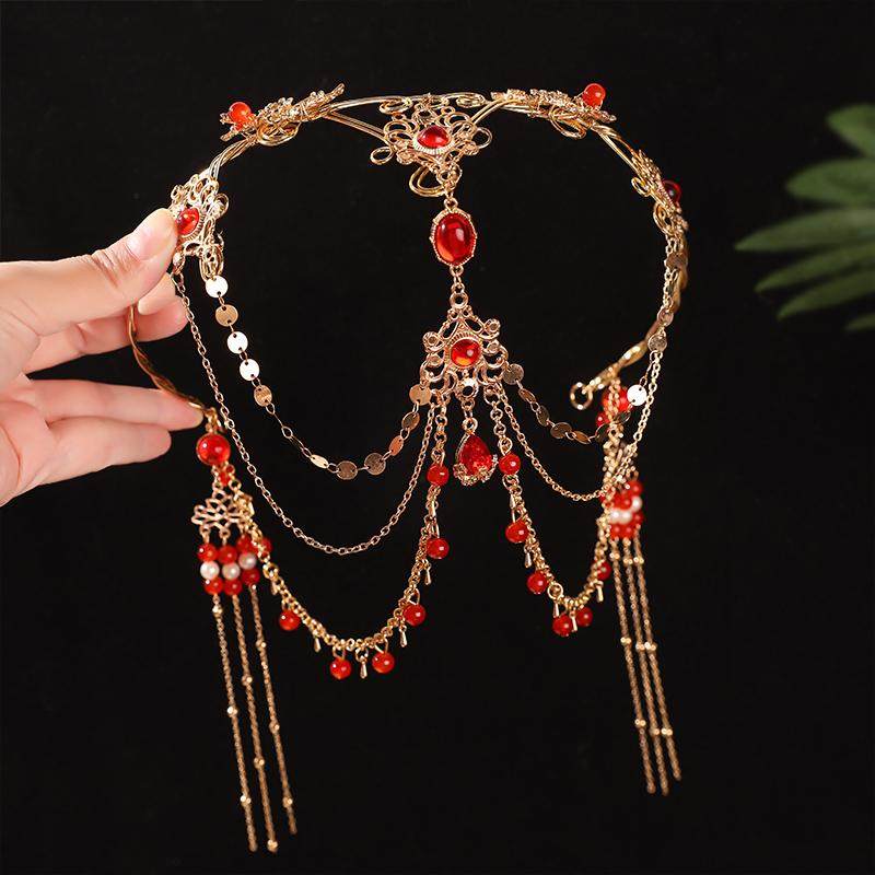 2024年新款敦煌异域西域头饰古风汉服舞姬饰品狐狸额头额饰配饰女,淘宝优惠券,粉丝福利购,淘宝优惠卷