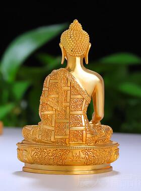 正品黄释迦摩鎏铜金尼随身守护佛释迦牟尼车载小佛像摆件精工佛B