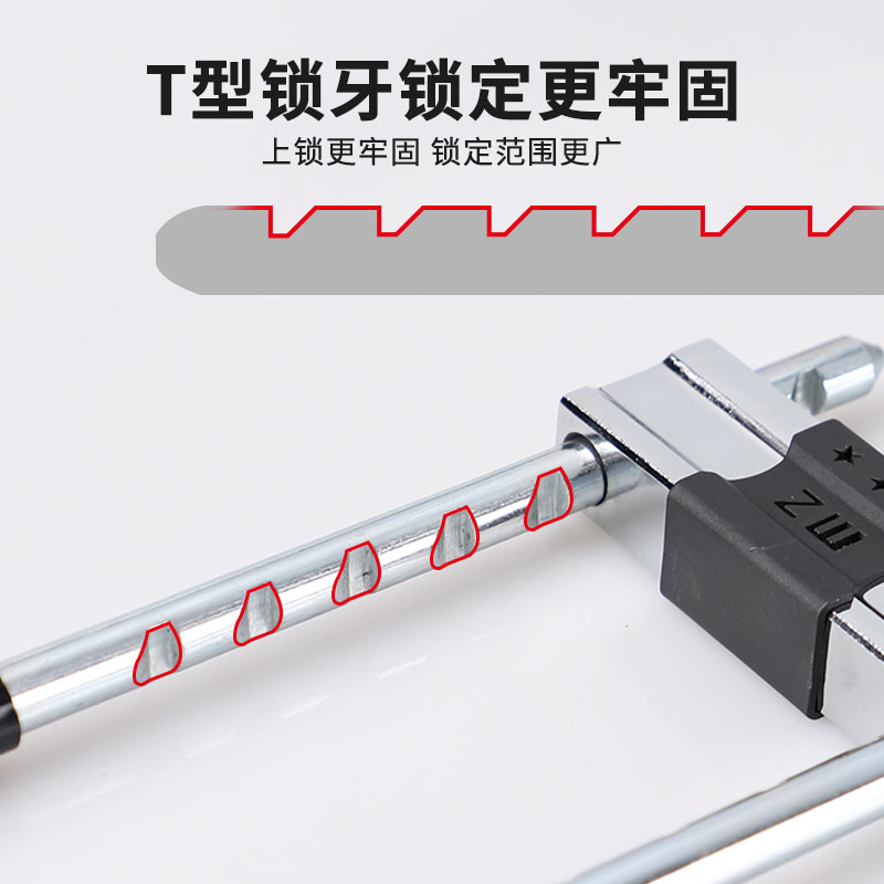 u型锁玻璃门锁挂锁防盗u形锁具门锁插锁商铺双开大门店面门面钥匙-图3