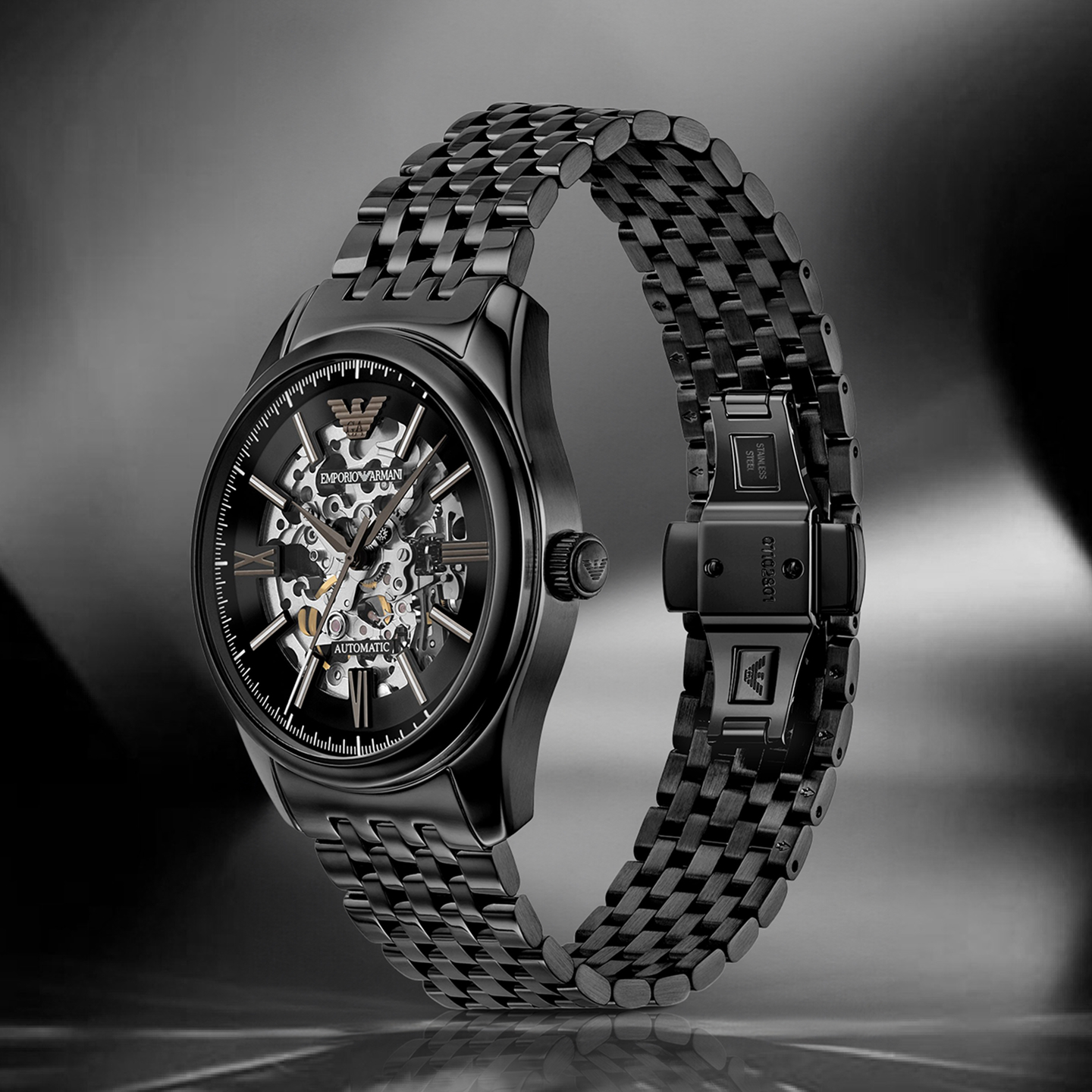 Armani Armani watch men's mechanical watch new sports fashion hollow automatic AR60093