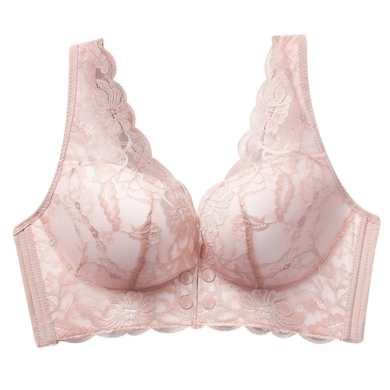 哺乳大码超薄大胸前开母乳喂奶文胸 欣酷妃哺乳文胸