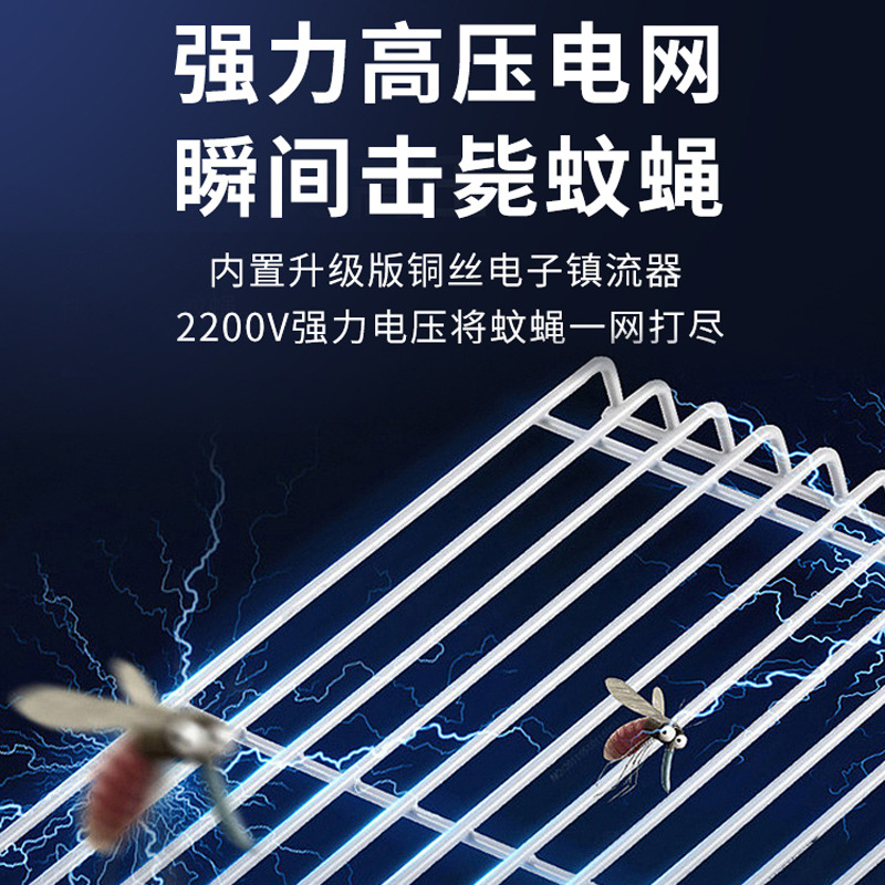 灭蚊灯灭蝇灯苍蝇诱捕器挂墙室内家用餐厅饭店商铺高效驱蚊电蚊子 - 图2