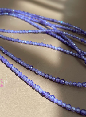 高定极美超长款毛衣链叠戴多层刻面爆闪锆石混搭挂件链纯银双扣头