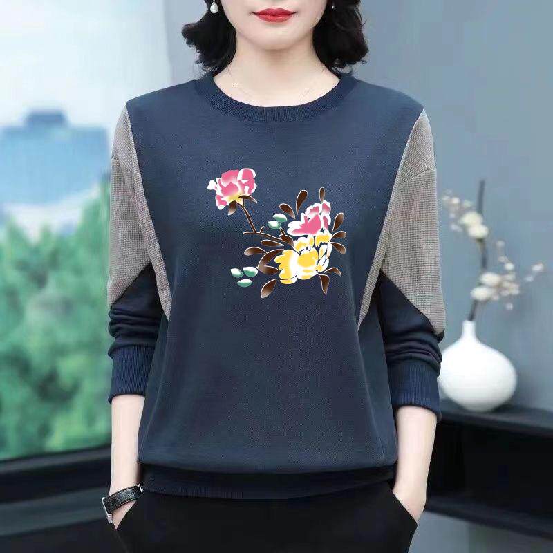 清仓外贸捡漏专柜大牌妈妈装中老年女士加绒加厚卫衣女装长袖上衣