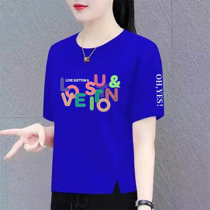 清仓妈妈装中老年短袖t恤宽松大码女装半截袖体桖衫上衣打底衫