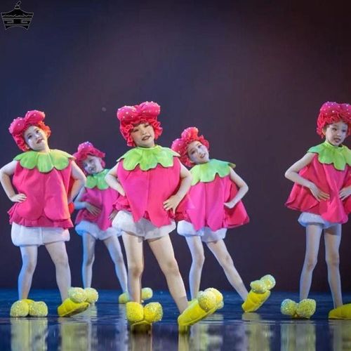 优选小荷风采脚脚会唱歌儿童演出服幼儿女L童表演服新款可爱的舞 - 图0