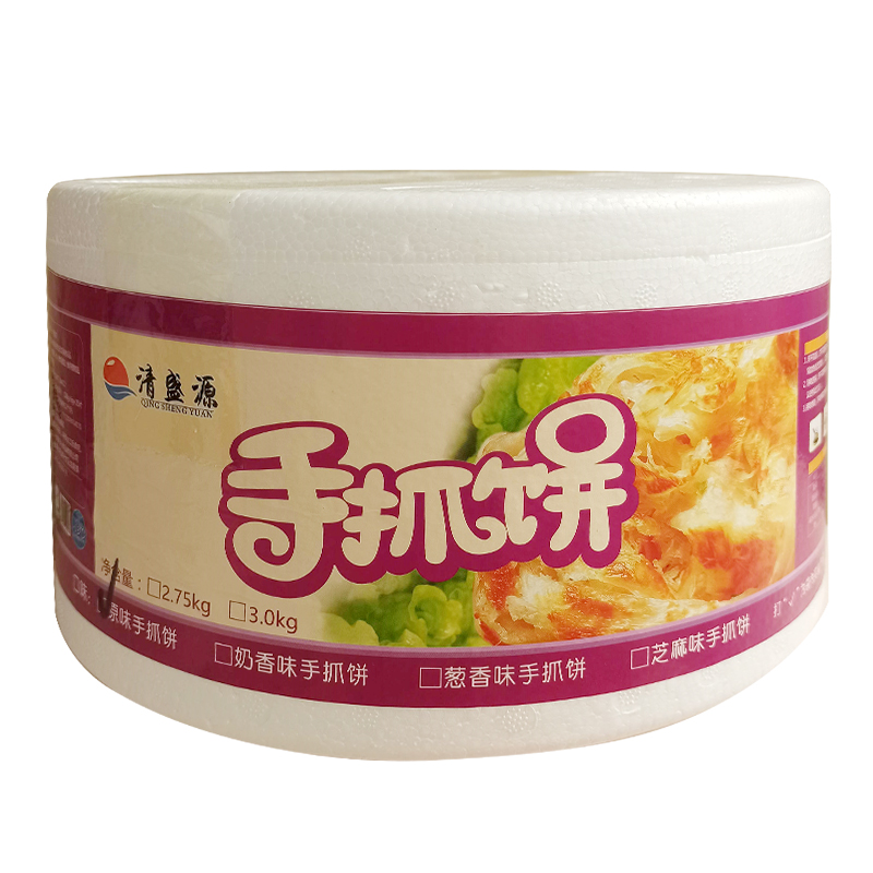 台式风味手抓饼面饼家庭装120g*25张哈尔滨猪油原味早餐半成品-图3