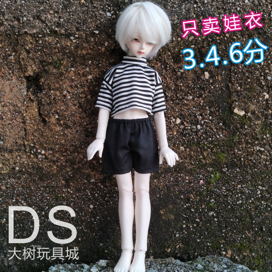 bjd4分娃衣30厘米60厘米娃娃衣服40厘米男女3分6分短裤子外套-图2