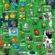 126 Plants vs. Zombie Stickers Introduction to PVZ Hybrid Card Children Boys Girls Stickers Cartoon Games Anime Small Pattern Mobile Shell Hand Account Card Paste