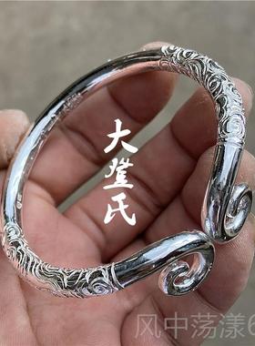 正品紧箍咒纯银手爱镯 999祥一生款所大话西游 网红同 云手工情侣