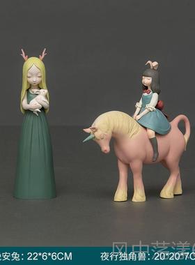 正品白童话猫将军套组艺术摆件酒装饰品创柜意家居饰品礼物夜礼盒