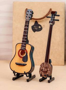 正品三弦模型吉他摆件礼京物云韵雷大鼓周张九良孟鹤堂签名三弦挂