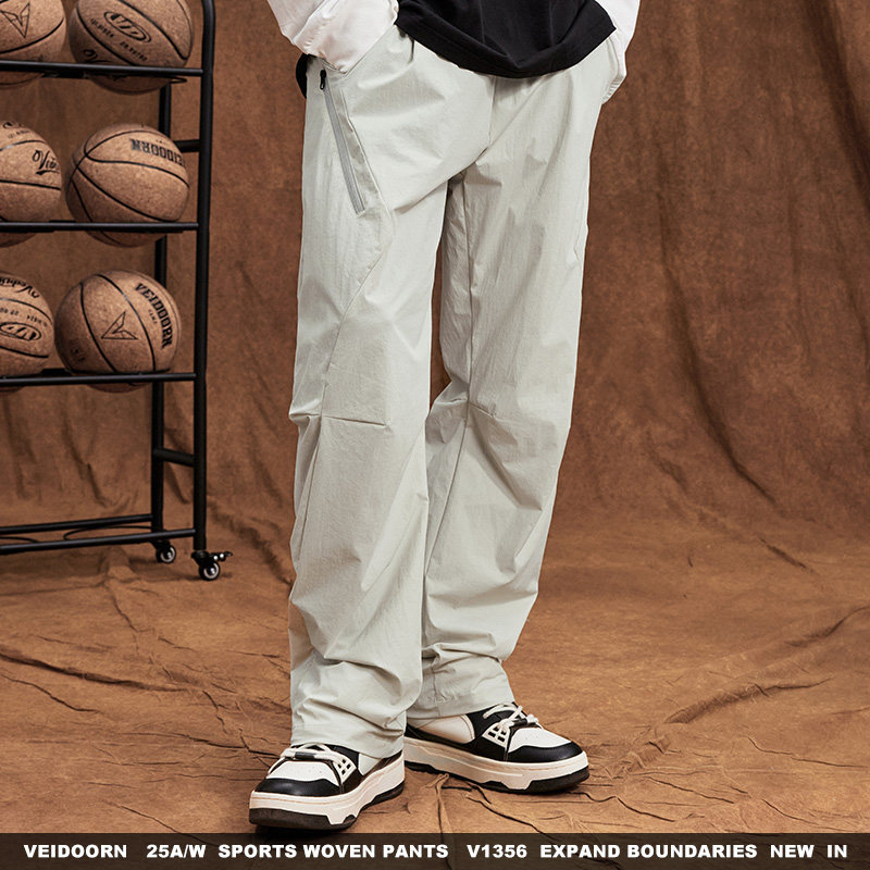 维动拓界运动裤男秋季新款梭织工装裤宽松直筒阔腿裤休闲伞兵裤子,淘宝优惠券,粉丝福利购,淘宝优惠卷