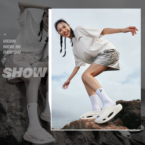 维动精灵拖2代运动拖鞋男夏季外穿篮球防滑凉拖女厚底户外沙滩鞋 - 图3