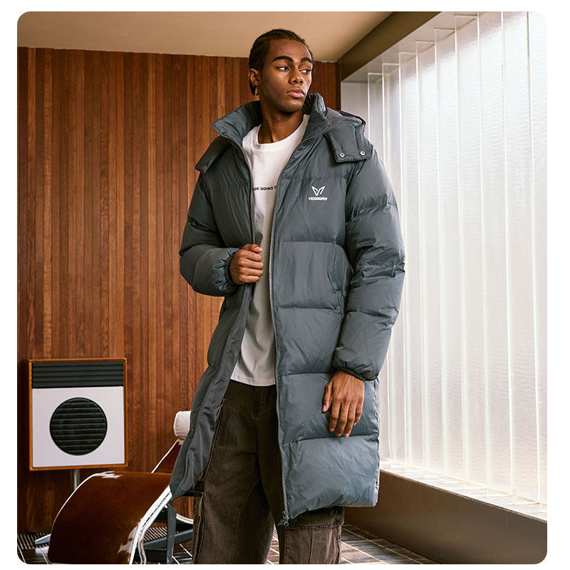 维动凌霜长款羽绒服男冬季新款运动休闲保暖防寒加厚宽松连帽外套