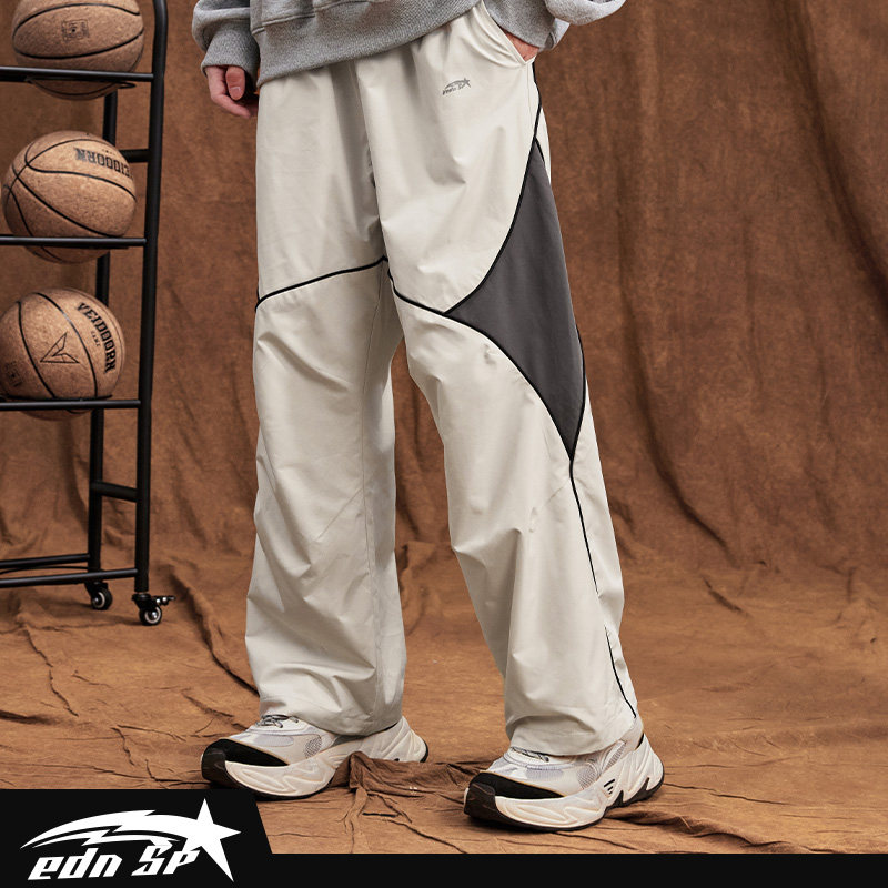 维动星辉运动裤男秋季新款梭织工装裤宽松直筒阔腿裤休闲伞兵裤子,淘宝优惠券,粉丝福利购,淘宝优惠卷