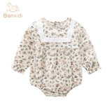 Детский комбинезон, боди для новорожденных для девочек, термобелье для принцессы, в западном стиле, осенний