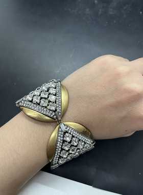 金色复古手镯手链可调节百搭个性小众时尚