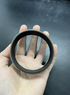 复古简约绿色手镯透明珐琅金属编织手镯小众设计高级感手镯