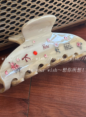 蝴蝶结少女感盘发鲨鱼夹高级感