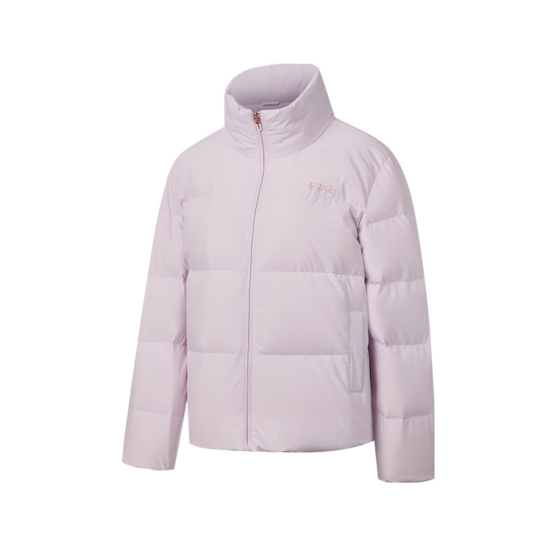 鸿星尔克羽绒服女款2025冬季新款三防保暖拉链立领羽绒服夹克外套,淘宝优惠券,粉丝福利购,淘宝优惠卷