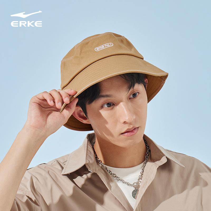 于适鸿星尔克渔夫帽女夏季男士户外遮阳帽黑色透气帽子徒步圆顶帽,淘宝优惠券,粉丝福利购,淘宝优惠卷