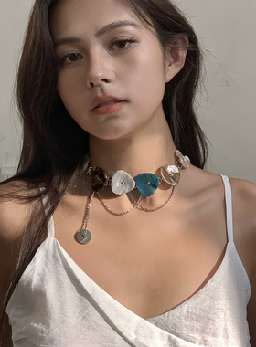 奇妙山海千禧辣妹纽扣项链