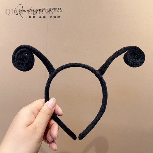 卡通蚂蚁触角发箍成人儿童节日表演装扮发卡超萌搞怪昆虫蜜蜂发饰 - 图1