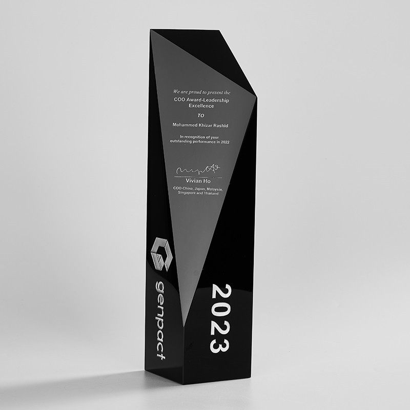 精选新款高档f黑色几何水晶奖杯定制 创意商务颁奖礼品 企业员工,淘宝优惠券,粉丝福利购,淘宝优惠卷