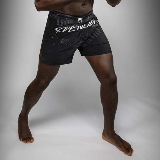 VENUM Venom Eclipse men's combat sports shorts black simple fitness training boxing sports running