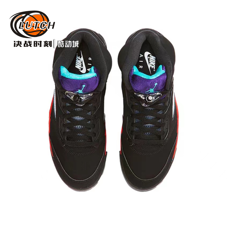 AIR JORDAN 5 RETRO TOP 3 AJ5黑红黑紫葡萄男子篮球鞋CZ1786-001-图1