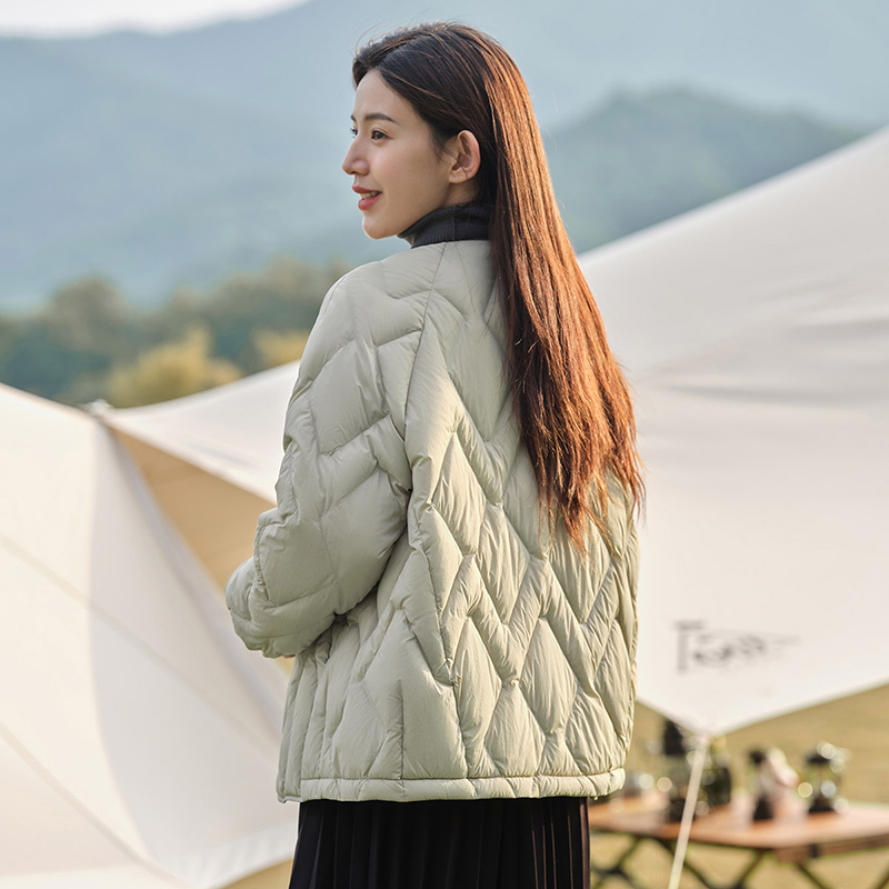 坦博尔菱格短款2022年新款羽绒服 坦博尔羽绒服