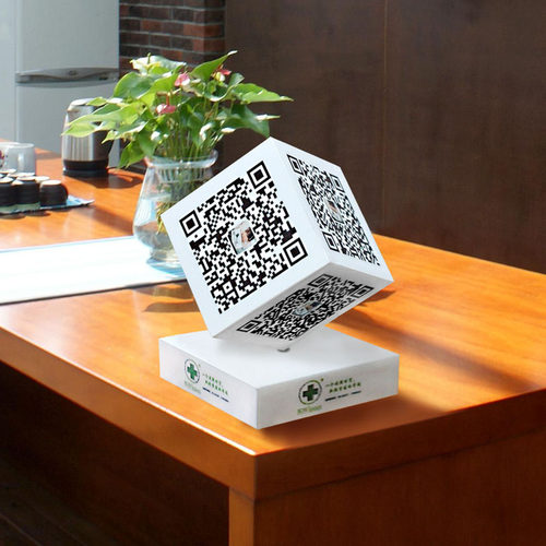 创意二维码摆件微信收款码收钱码支付扫码立体魔方公众号推广立牌 - 图0