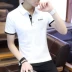 Áo thun cotton tay ngắn cho nam Áo sơ mi POLO ve áo mùa hè Xu hướng nam 2019 mới quần áo nửa tay - Áo phông ngắn áo phông nam tay ngắn Áo phông ngắn