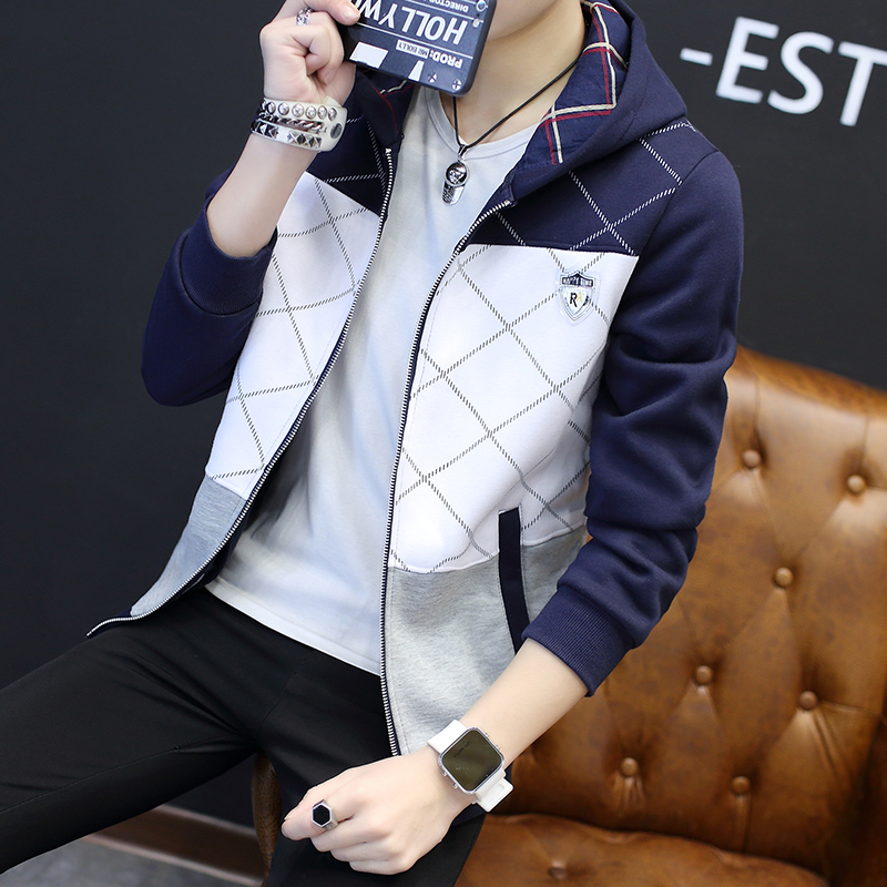 开衫修身连帽拉链装青少年休闲卫衣 lpw卫衣