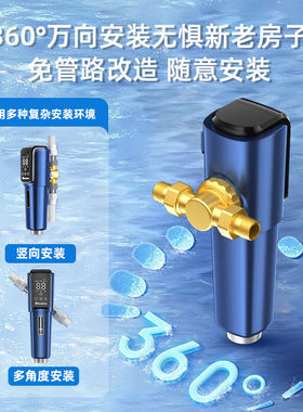 惠尔顿（WHEELTON）前置过滤器全自动清洗全屋净水器家用反冲洗自