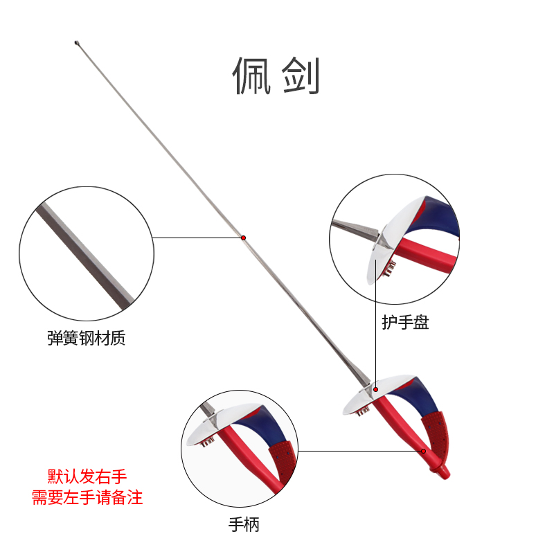 击剑装备全套佩剑套装儿童成人初学者12件套可比赛CFA450N 900N-图3