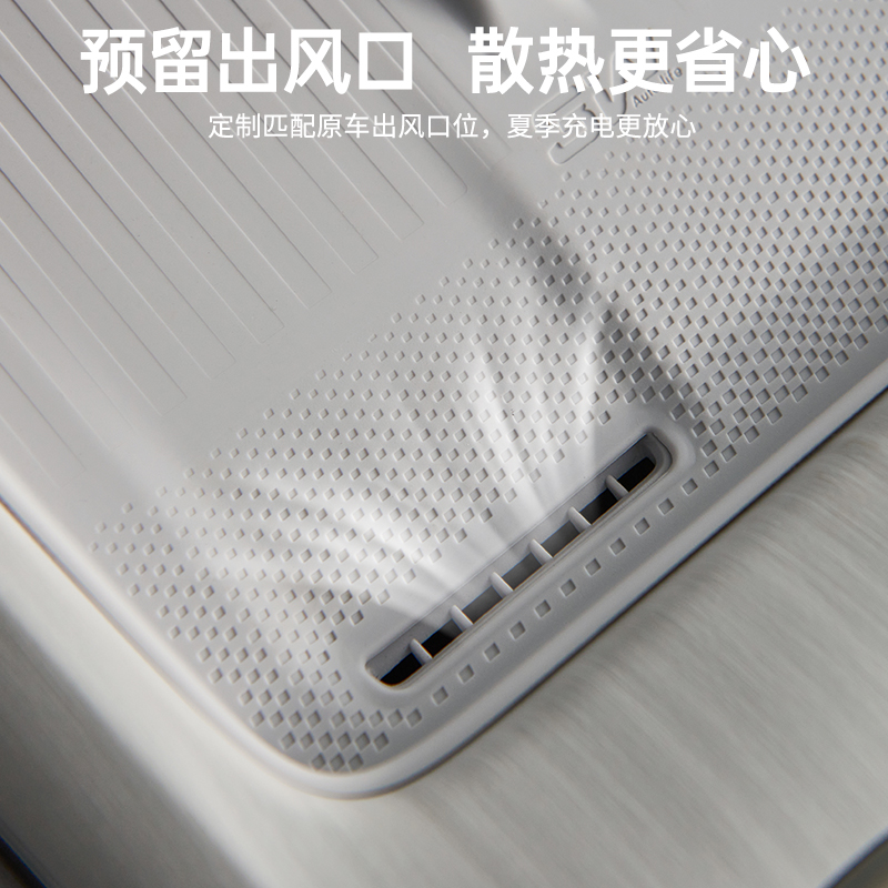 3W适用于小米SU7 YU7中控无线充硅胶垫面板防尘保护垫车载水杯架 - 图1