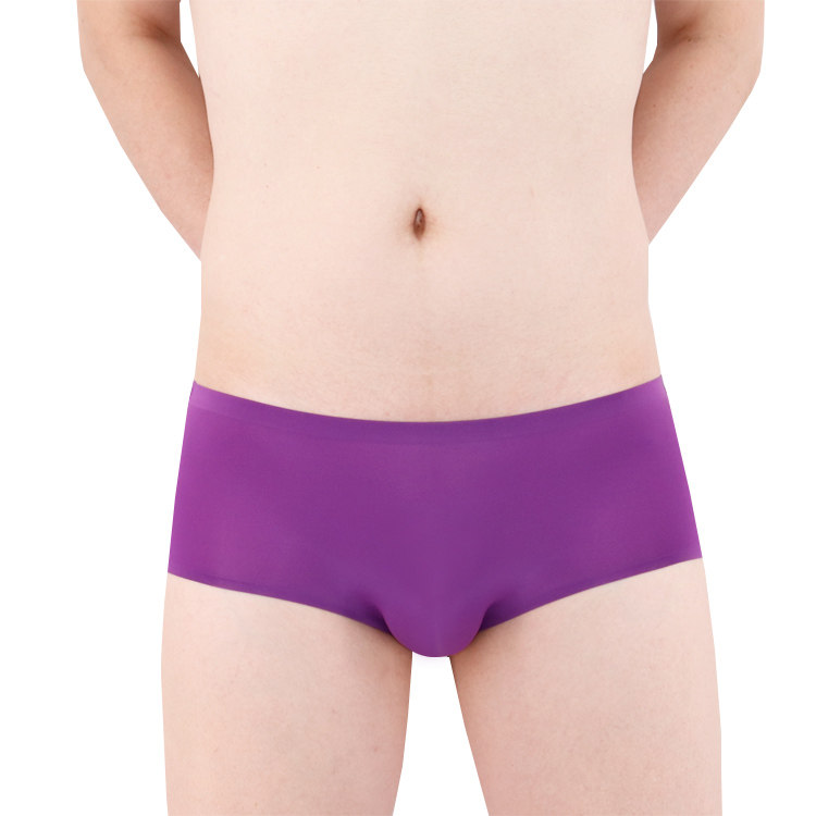 无痕男士内裤男超薄低腰无缝三角裤一片式隐形底裤丝滑冰丝裤头,淘宝优惠券,粉丝福利购,淘宝优惠卷