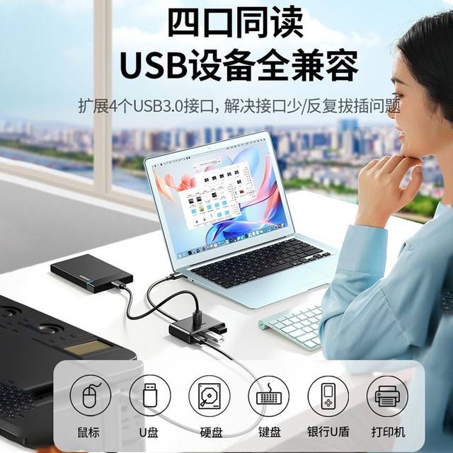 Greenlink usb splitter 2.0/3.0 adapter