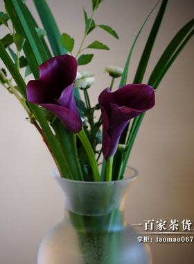 观音梁明毓花道琉璃花瓶花艺花器