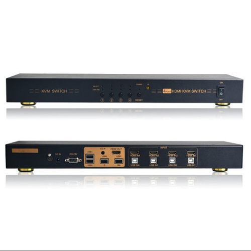eKL-41HK机架式高清4口4K@30HzHDMI1.44进1出HDMIKVM切换器 - 图2